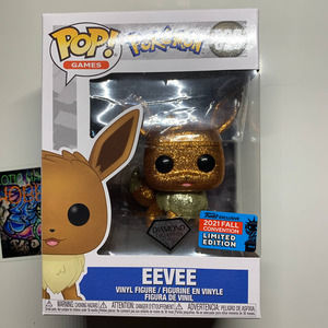 Funko Pop! Pokemon Eevee Diamond Glitter Shared Sticker SDCC #626